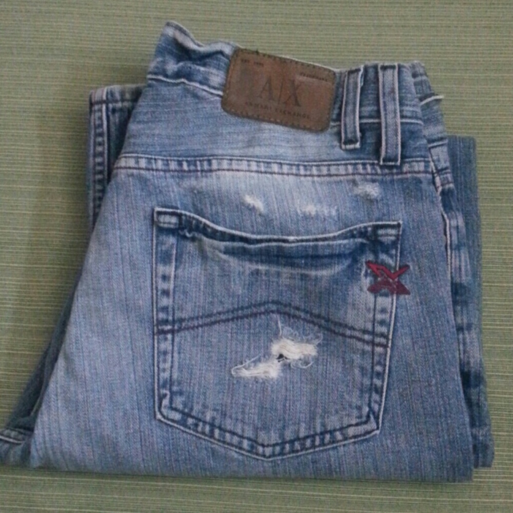 AX ARMANI EXCHANGE  STRAIGHT JEANS MADE IN USA